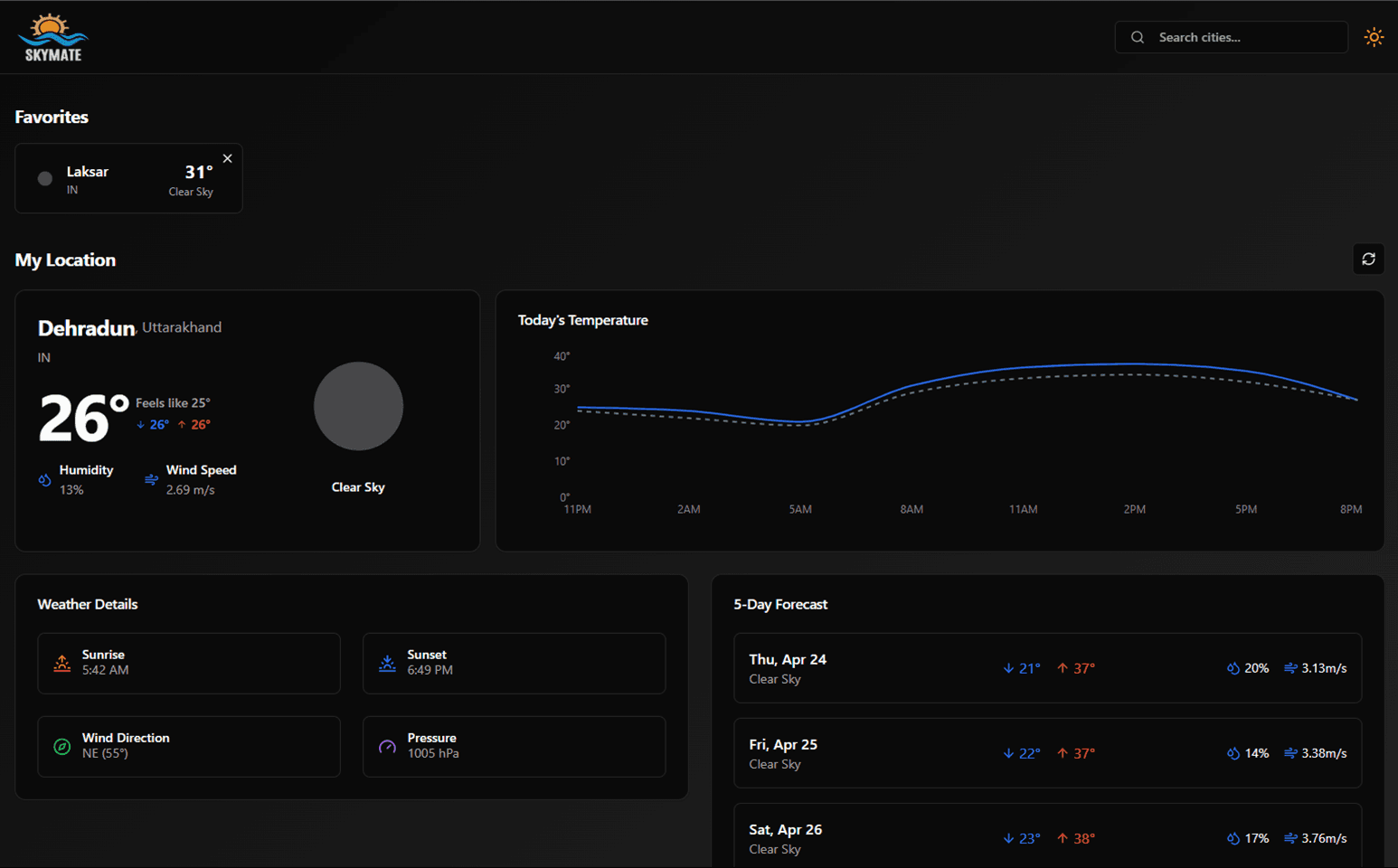 Skymate- Weather App preview